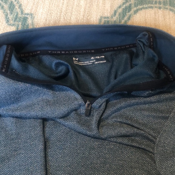 Extra large men’s Under Armour  heat gear, thread, born half zip pull over - Picture 8 of 14